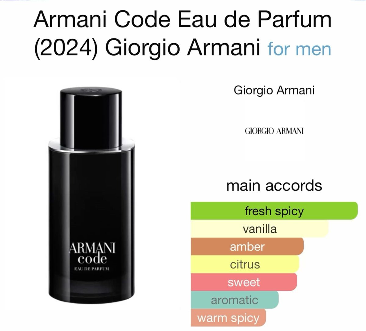 Armani Code Parfum for Men  - 100ml