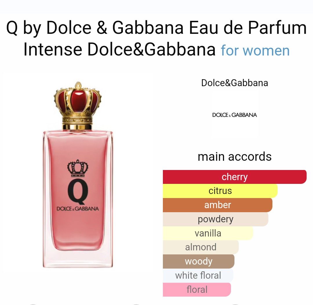 Dolce & Gabbana Q Eau de Parfume for Women – 100ml