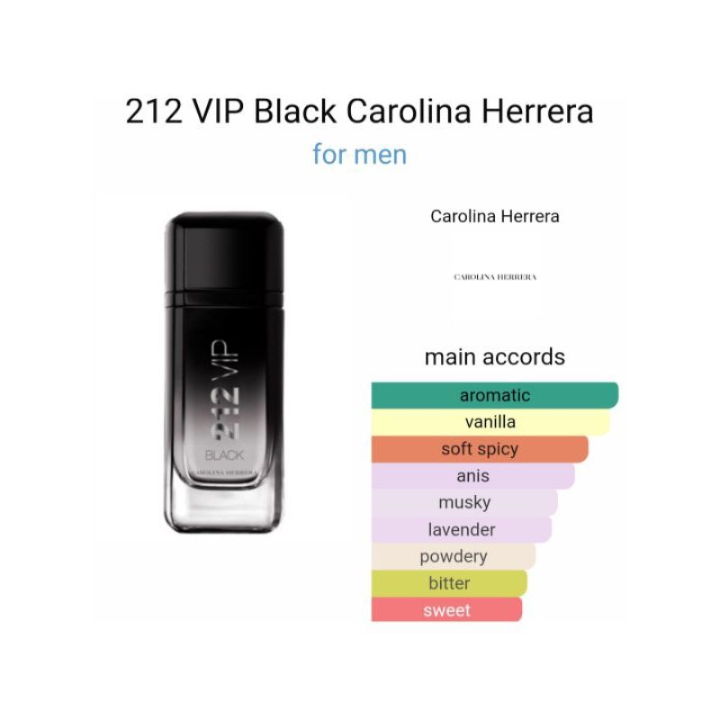 212 VIP Black by Carolina Herrera for Men - 100ml