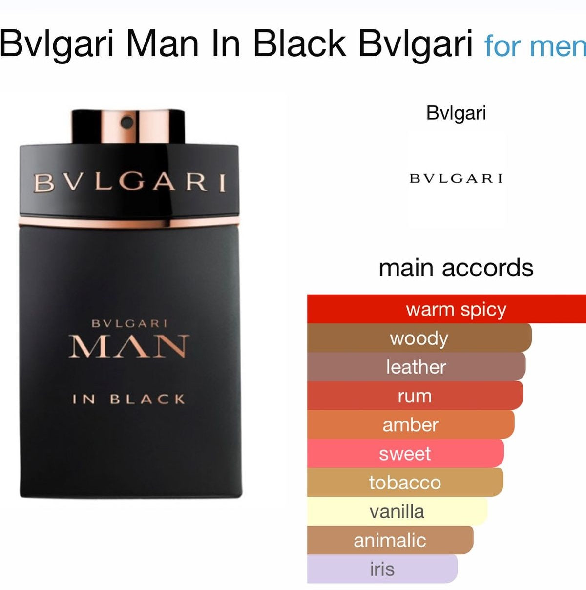 Bvlgari Man In Black Eau de Parfum by Bvlgari - 100ml